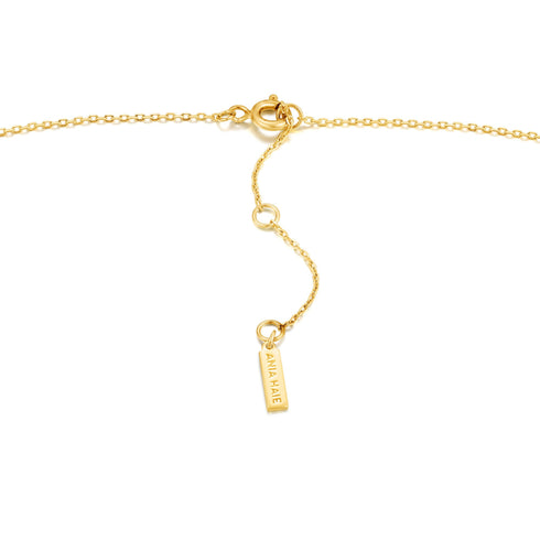 Gold Dream Drop Discs Necklace